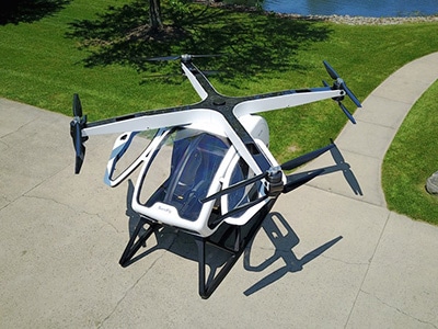 SureFly - мощный пассажирский дрон с вертолетной кабиной