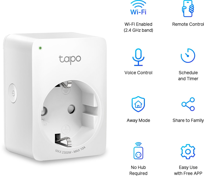 TP-Link Tapo P100 — электрическая розетка нового поколения