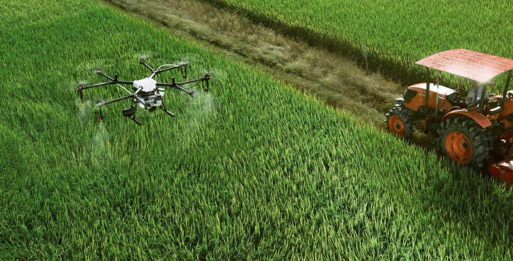 сельскохозяйственные дроны dji
