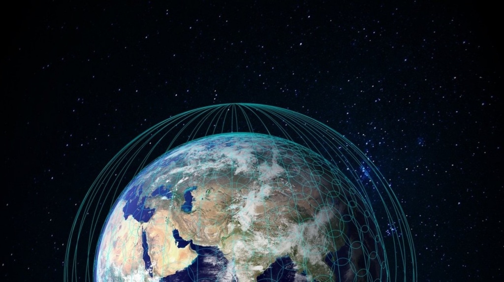Покрытие спутникового интернета с космоса