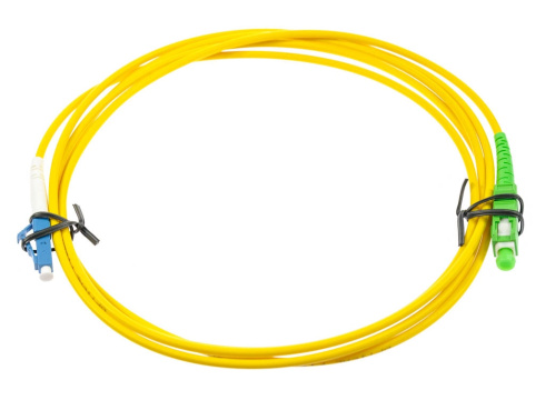 Оптический патч-корд SC/LC APC/UPC 10 метров желтый
