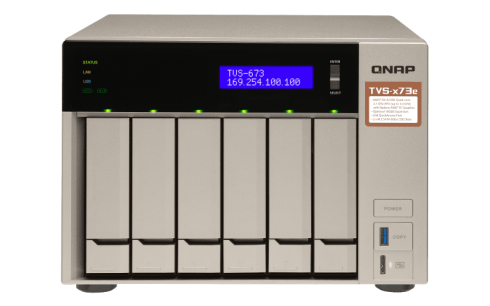Сетевое хранилище QNAP TVS-673e-8G