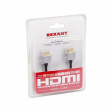 Кабель Rexant HDMI-HDMI Gold Ultra Slim 0.75м фото 2