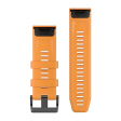 Ремешок для GPS часов Garmin Fenix 5X/6X силикон оранжевый фото 2