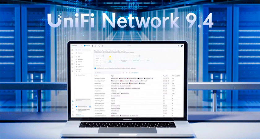 UniFi Network 9.4 - Объектные сети и расширенная аналитика