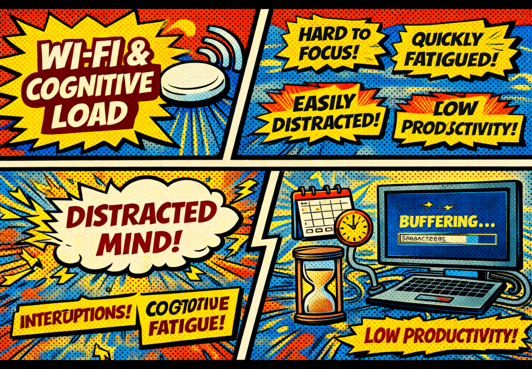 Wi-Fi и когнитивная нагрузка: как нестабильная сеть незаметно «съедает» внимание и продуктивность
