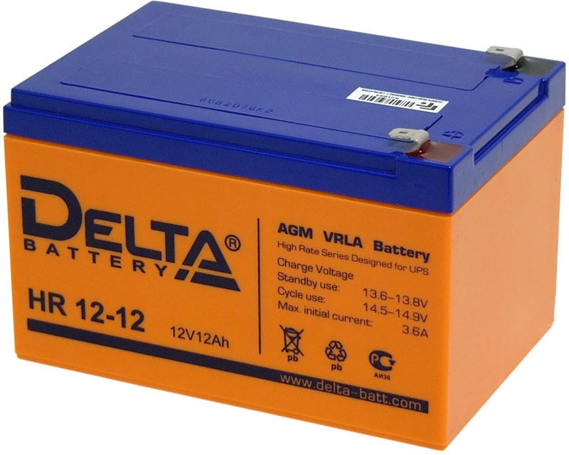 Аккумуляторная батарея Delta HR 12-12 HR12-12 - цена,  на wifi.kz