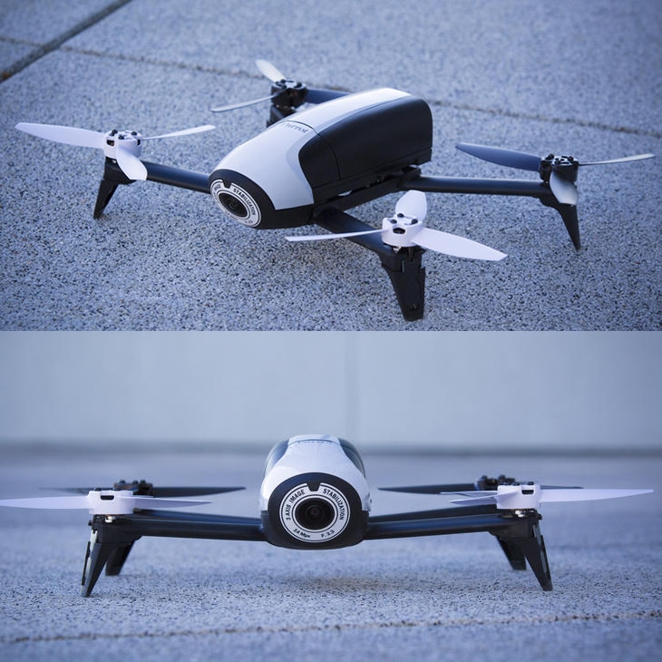 Квадрокоптер Parrot Bebop 2 Drone в полете