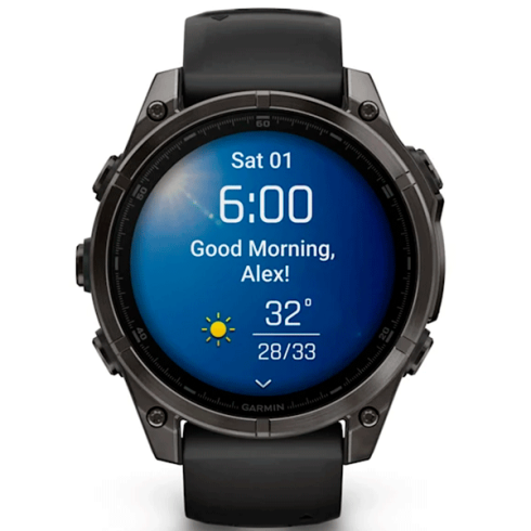 Смарт-часы Garmin Fenix 8 47 мм AMOLED сапфир/черный, силикон фото 7