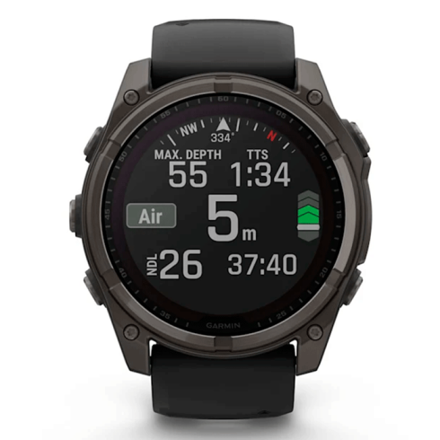 Смарт-часы Garmin Fenix 8 51 мм Solar сапфир/темно-серый, силикон фото 6