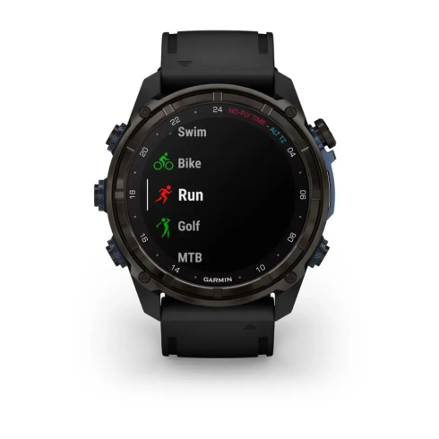 Смарт-часы Garmin Descent Mk3i 51 мм AMOLED сапфир/карбоново-серый DLC титан, черный силикон фото 6