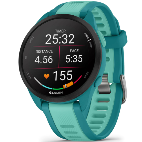 Смарт-часы Garmin Forerunner 165 Music AMOLED бирюзовые/силикон фото 8