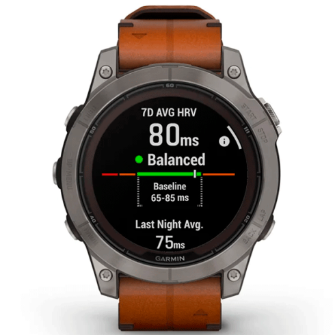 Смарт-часы Garmin Fenix 7 Pro 47 мм Solar сапфир/темный, кожа фото 7