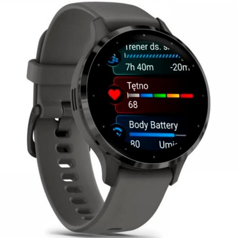 Смарт-часы Garmin Venu 3S 41 мм AMOLED темно-серый/силикон фото 3