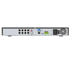 Видеорегистратор Milesight MS-N5008-PE (4K, H.265, 20 ТБ, PoE, 8-канальный)