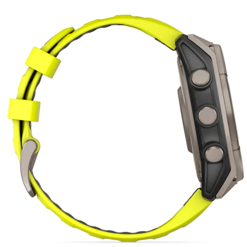 Смарт-часы Garmin Fenix 8 47 мм Solar сапфир/светло-зеленый, силикон фото 11