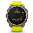 Смарт-часы Garmin Fenix 8 51 мм Solar сапфир/светло-зеленый, силикон фото 9