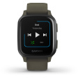 Смарт-часы Garmin Venu Sq Music Edition серый/зеленый фото 3