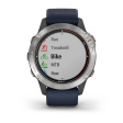 Смарт-часы Garmin Quatix 6 серый/синий фото 4
