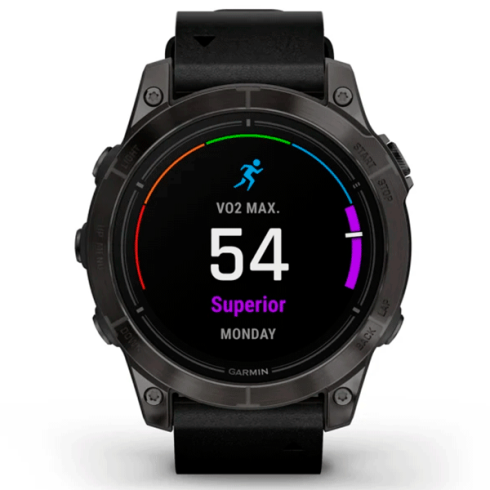 Смарт-часы Garmin Epix Gen 2 Pro 47 мм AMOLED сапфир/темный, кожа фото 3