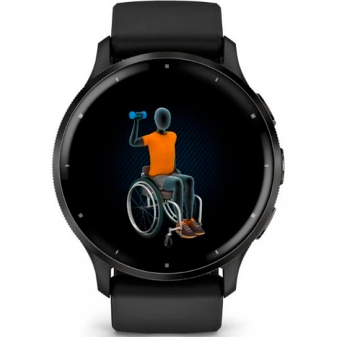 Смарт-часы Garmin Venu 3 45 мм AMOLED черный/силикон фото 5