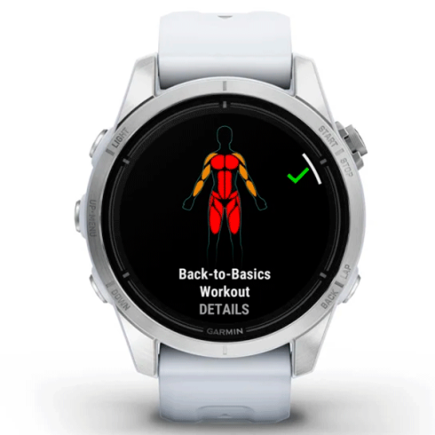 Смарт-часы Garmin Epix Gen 2 Pro 42 мм AMOLED стекло/белый, силикон фото 3