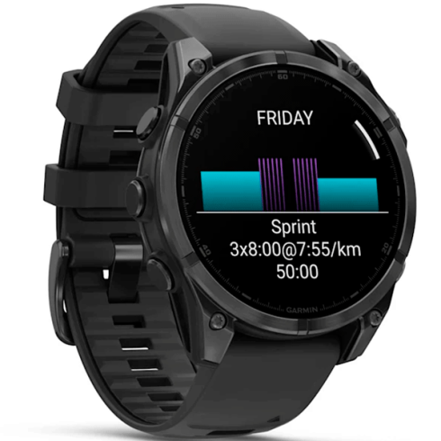 Смарт-часы Garmin Fenix 8 47 мм AMOLED стекло/темный, силикон фото 11