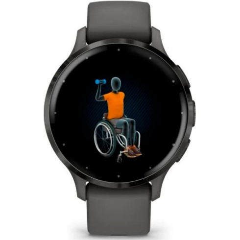 Смарт-часы Garmin Venu 3S 41 мм AMOLED темно-серый/силикон фото 5