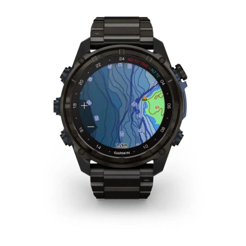 Смарт-часы Garmin Descent Mk3i 51 мм AMOLED сапфир/карбоново-серый DLC титан, титановый браслет фото 12