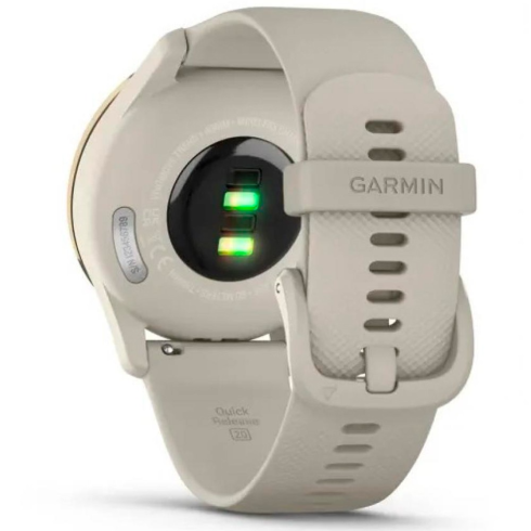 Смарт-часы Garmin Vivomove Trend, стекло/полимер, кремовое золото/серый силикон фото 7