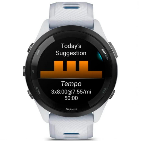 Смарт-часы Garmin Forerunner 265 бело-синие/силикон фото 3