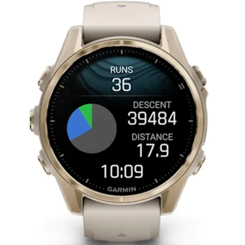 Смарт-часы Garmin Fenix 8 43 мм AMOLED сапфир/песочный, силикон фото 6
