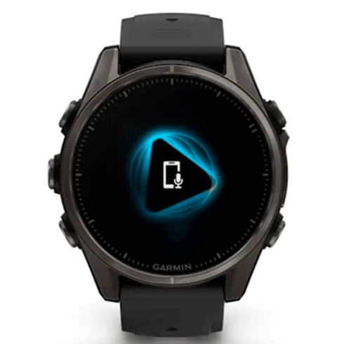 Смарт-часы Garmin Fenix 8 43 мм AMOLED сапфир/черный, силикон фото 2