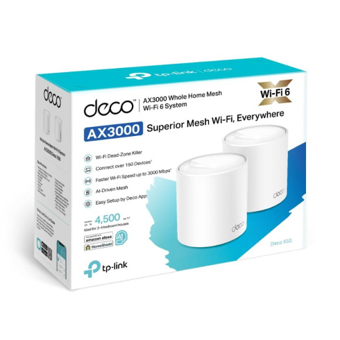 Wi-Fi система Tp-Link Deco X50 (2-pack) фото 4