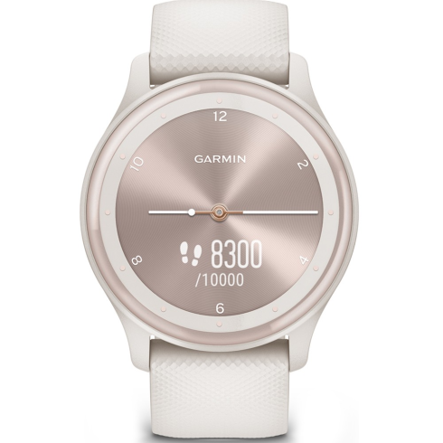 Смарт-часы Garmin Vivomove Sport, стекло/полимер, бежевые/силикон фото 2