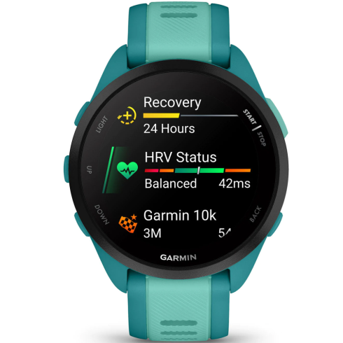 Смарт-часы Garmin Forerunner 165 Music AMOLED бирюзовые/силикон фото 4