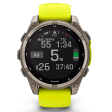 Смарт-часы Garmin Fenix 8 47 мм Solar сапфир/светло-зеленый, силикон фото 5
