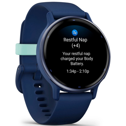 Смарт-часы Garmin Vivoactive 5 AMOLED синий/силикон фото 4