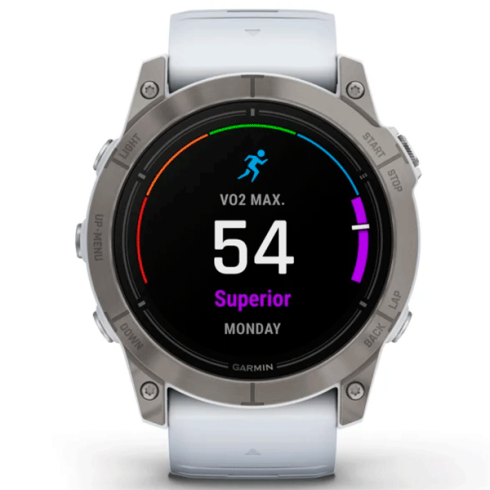 Смарт-часы Garmin Epix Gen 2 Pro 51 мм AMOLED сапфир/белый, силикон фото 9