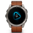 Смарт-часы Garmin Fenix 8 51 мм AMOLED сапфир/ каштановый, кожа фото 2