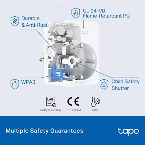 Умная мини Wi-Fi розетка TP-Link Tapo P100 (1-pack) фото 5