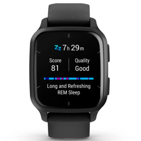 Смарт-часы Garmin Venu Sq 2 Music 40 мм AMOLED черный/силикон фото 2