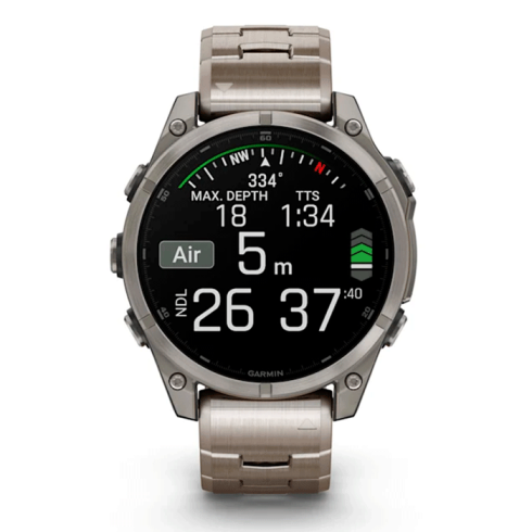 Смарт-часы Garmin Fenix 8 47 мм AMOLED сапфир/золотой, титан фото 2