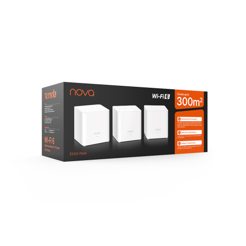 Wi-Fi роутер Tenda MX3 AX1500 EasyMesh (3 pack) фото 3