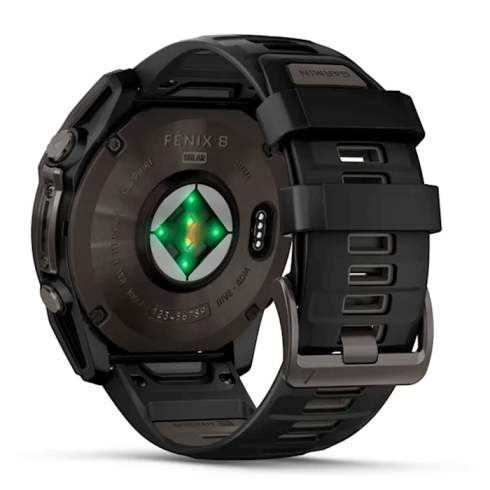 Смарт-часы Garmin Fenix 8 51 мм Solar сапфир/темно-серый, силикон фото 12