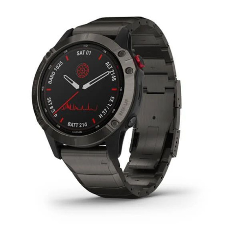 Смарт-часы Garmin Fenix 6 Pro Solar Titanium Carbon фото 6
