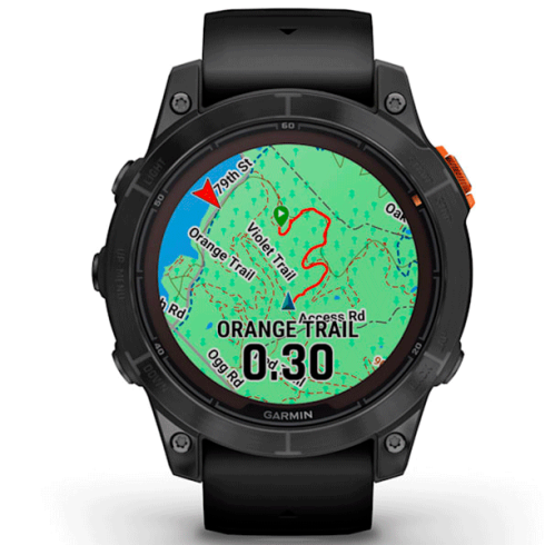 Смарт-часы Garmin Fenix 7 Pro 47 мм Solar стекло/темный, силикон фото 6