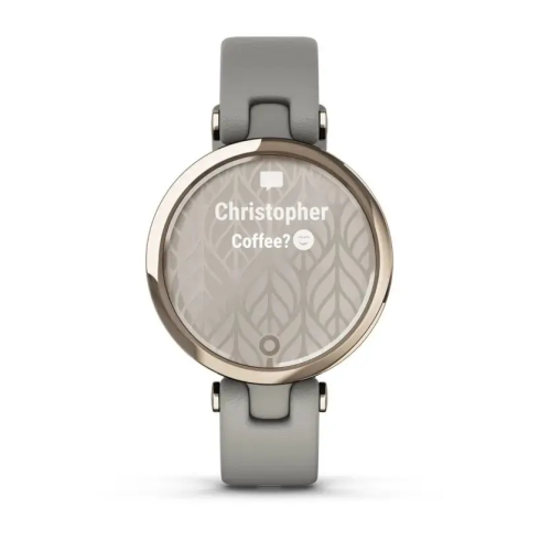 Смарт-часы Garmin Lily Classic, стекло/полимер, кремовое золото/серая кожа фото 9
