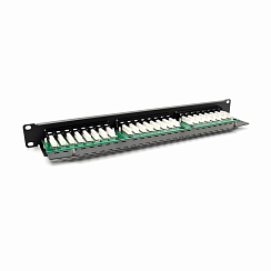 Патч-панель Cat6 UTP 24-Port RJ-45 19" 1U