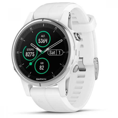 Смарт-часы Garmin Fenix 5S Plus Sapphire белый фото 3